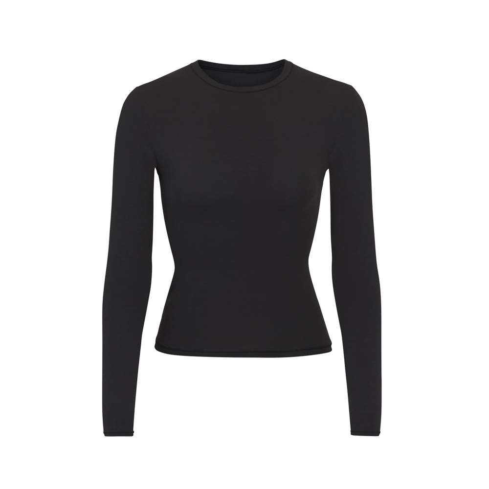 Skims FITS EVERYBODY LONG SLEEVE T-SHIRT | ONYX - ONYX / S x 1
